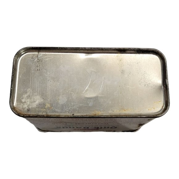 Vintage Rexall Quik Bands Metal Tin Box Pro Cap Bandages Empty Retro First Aid - Picture 7 of 11